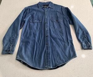 Vintage Cambridge Classics Men’s Size Large Denim Shirt Jacket/Shacket